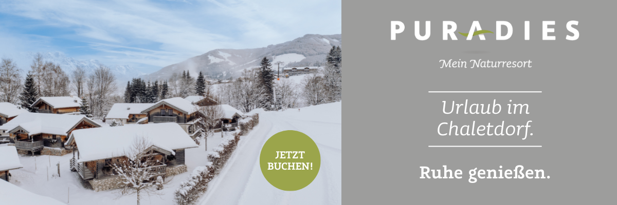 Winter- Skiurlaub in den Puradies Chalets in Leogang